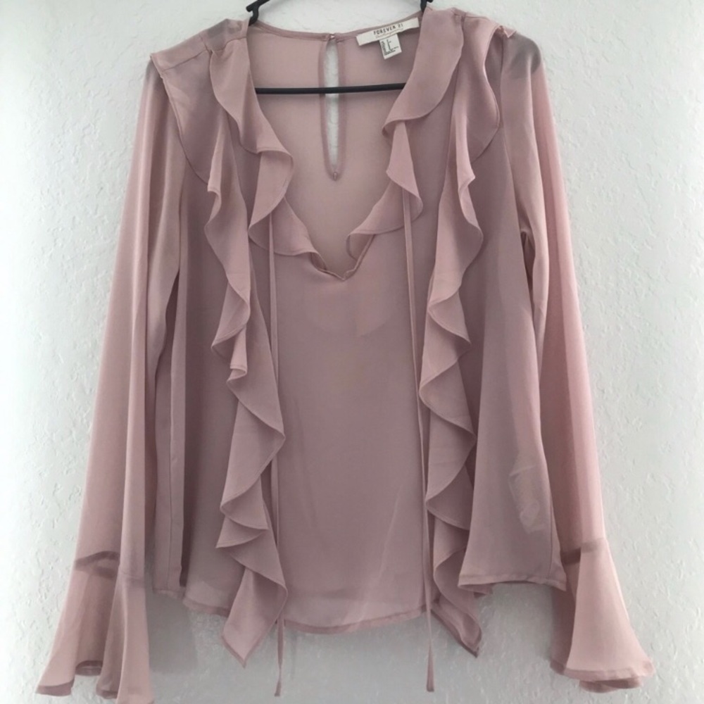 Bundle of two Forever 21 sheer tops